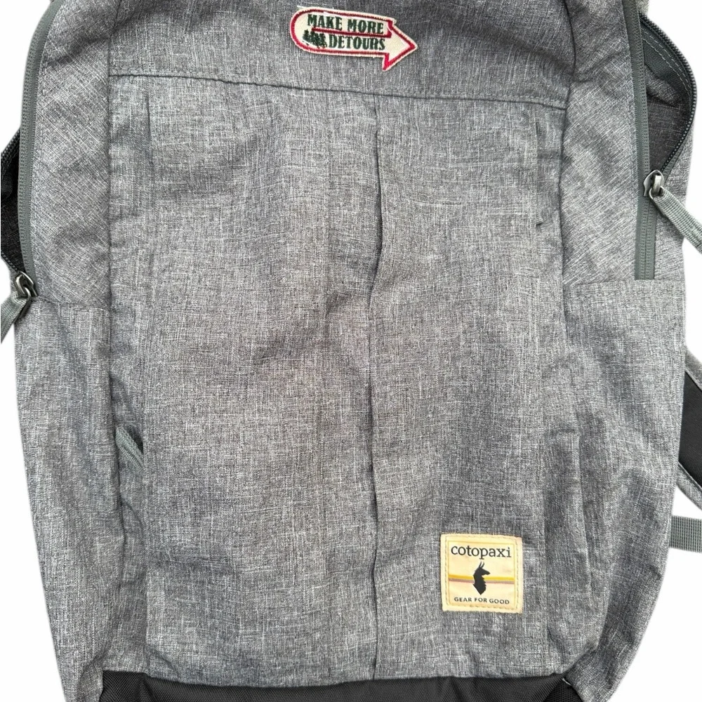 cotopaxi Heather Gray Travel Backpack with Black Base
